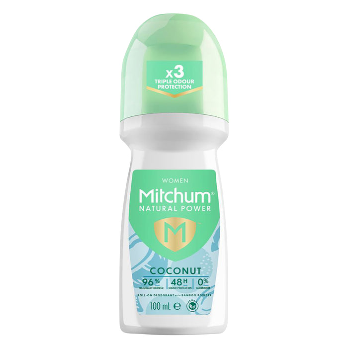 Mitchum Natural Roll On Coconut 100ml
