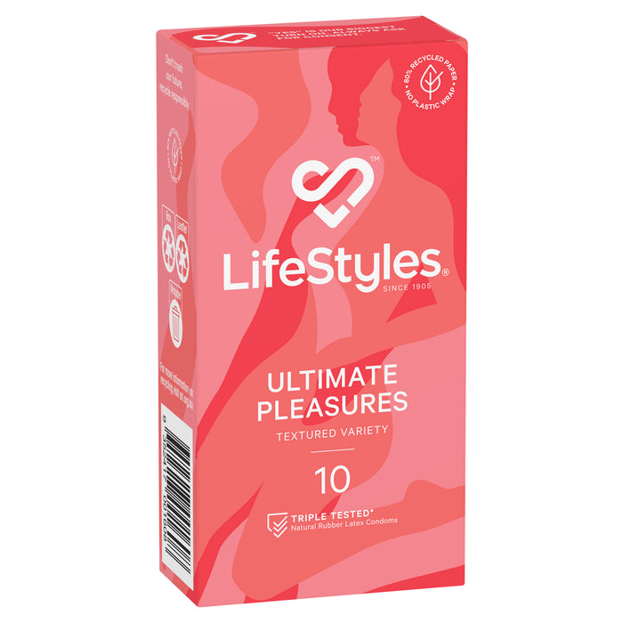 Ansell Lifestyles Condoms Ultimate Pleasure 10 Pack