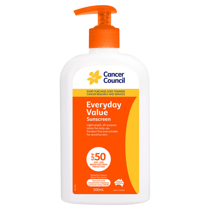 Cancer Council Everyday  50+ Pump 500ml