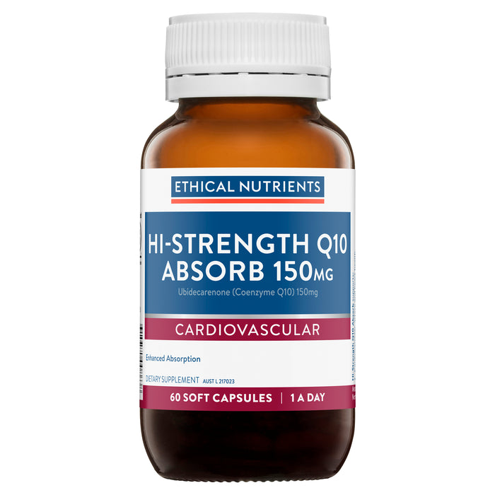 Ethical Nutrients Hi-Strength Q10 Absorb 150mg 60 Capsules.