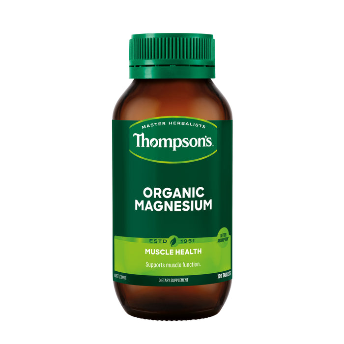 Thompson's Organic Magnesium 120 Tablets.