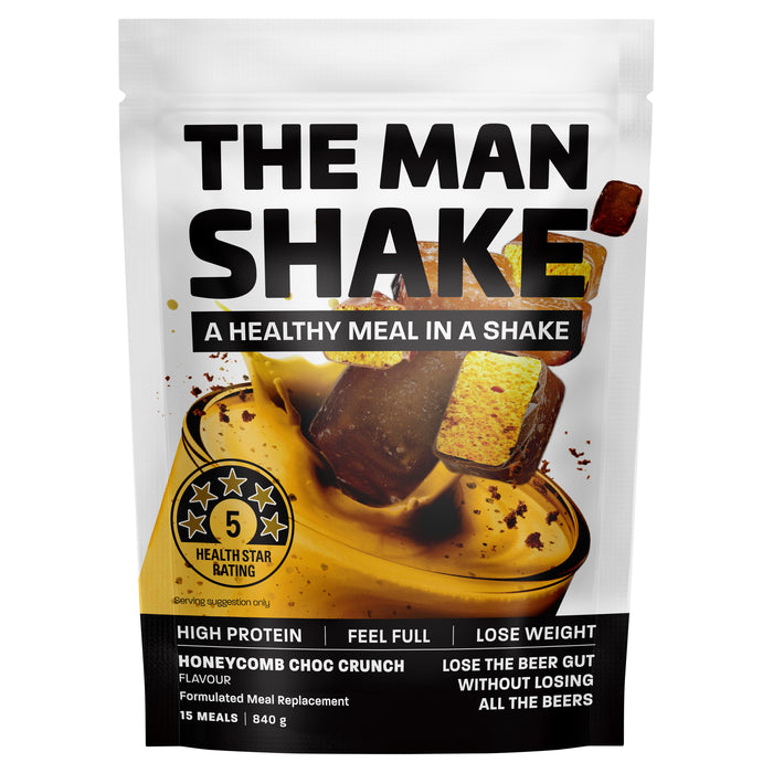 The Man Shake Choc Honeycomb 840g.