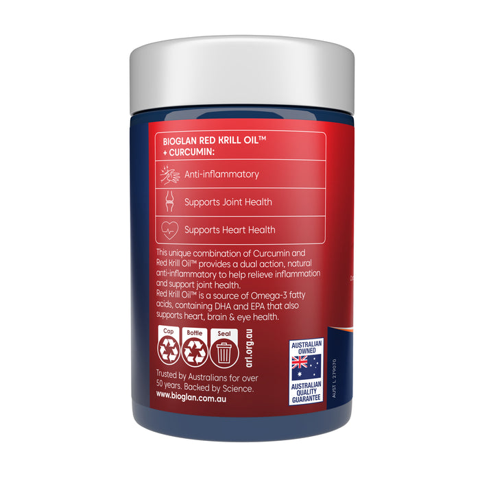 Bioglan Red Krill Oil Plus Curcumin 60 Capsules