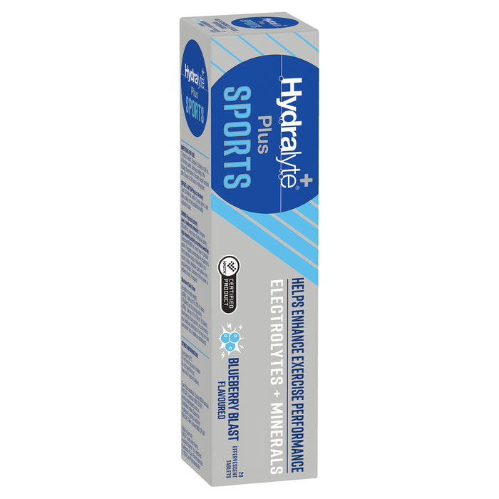 Hydralyte Plus Sport Blueberry Blast 20 Effervescent Tablets