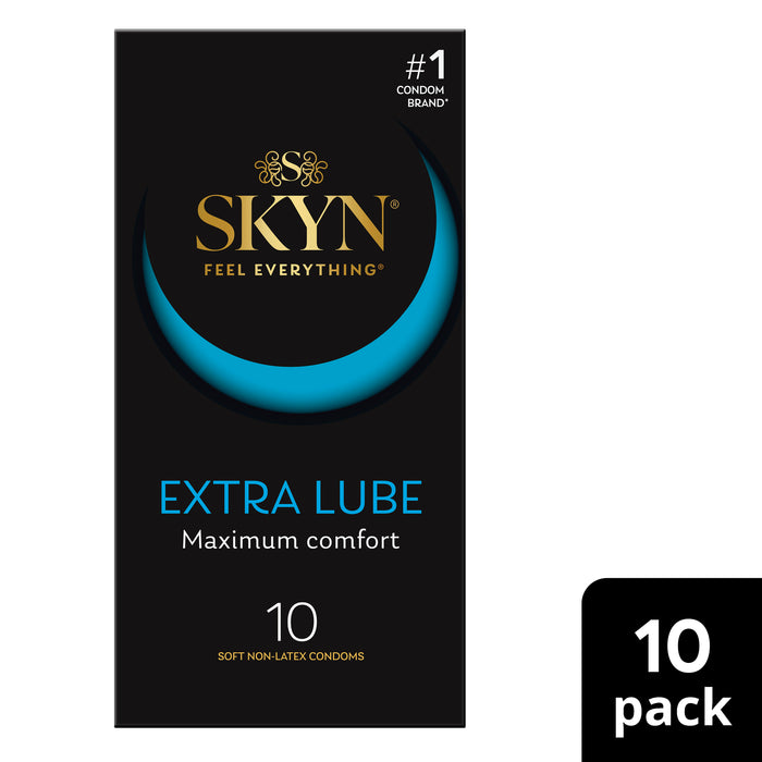 Ansell Lifestyles Condoms Skyn Extra Lube Latex Free 10 Pack