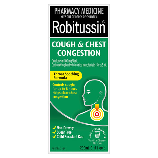 Robitussin Cough & Chest Congestion 200ml.