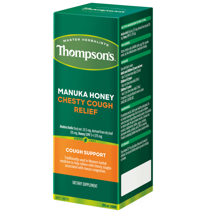 Thompsons Manuka Honey Chesty Cough 200ml