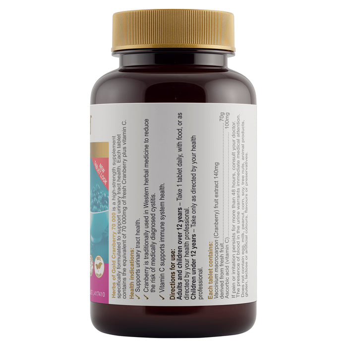 Herbs Of Gold Cranberry 70,000 50 Tablets