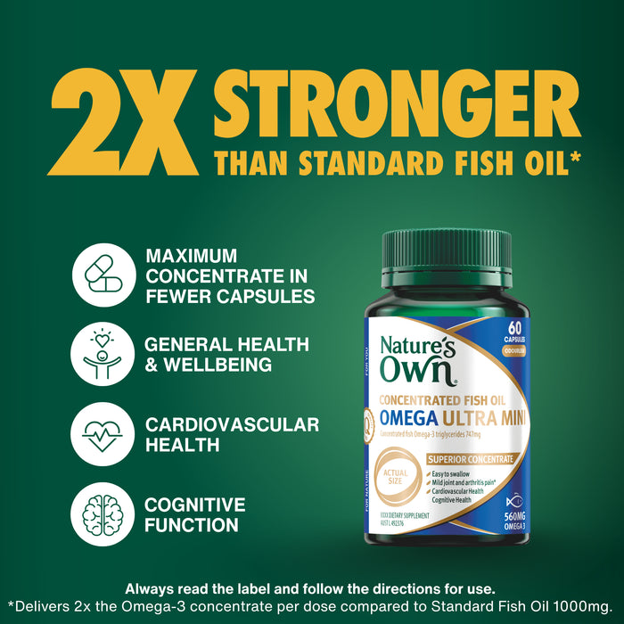 Nature's Own Ultra Mini Omega 60Capsules