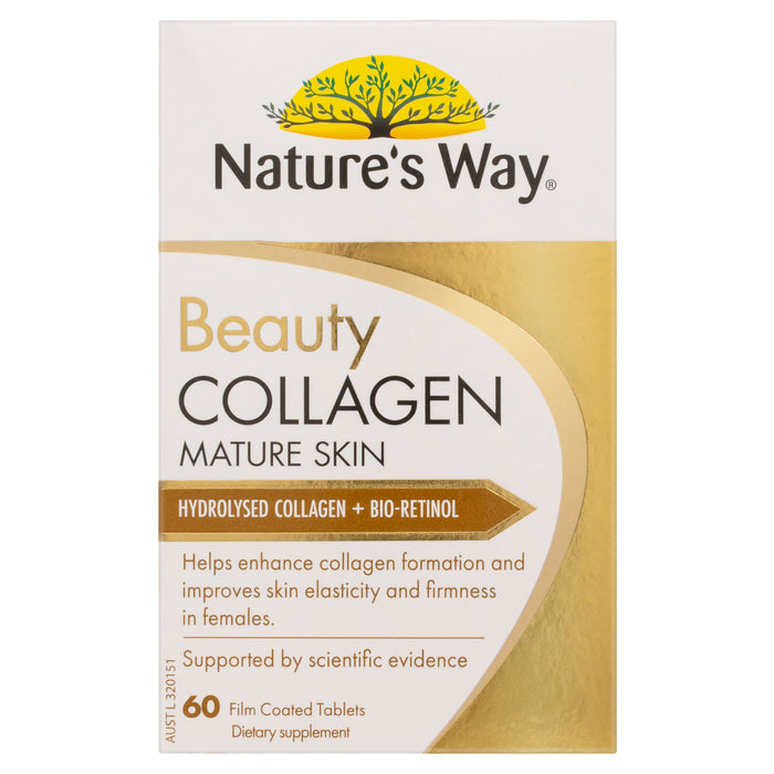 Natures Way Beauty Collagen Mature Skin 60 Tablets.