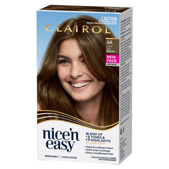 Clairol Nice N Easy 6A Natural Light Ash Brown.