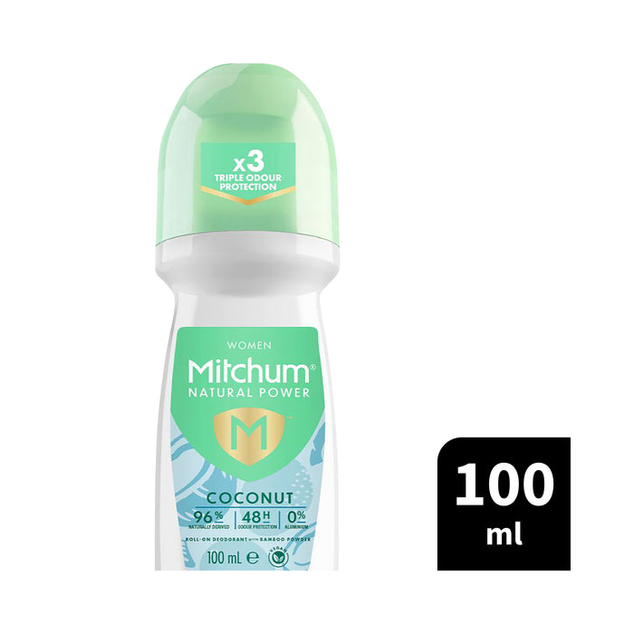 Mitchum Natural Roll On Coconut 100ml