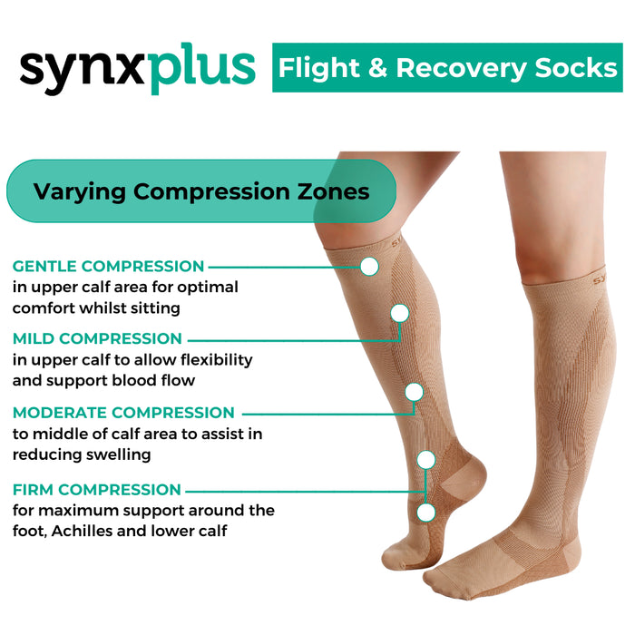 Synxplus Flight Recovery Socks Nude Small