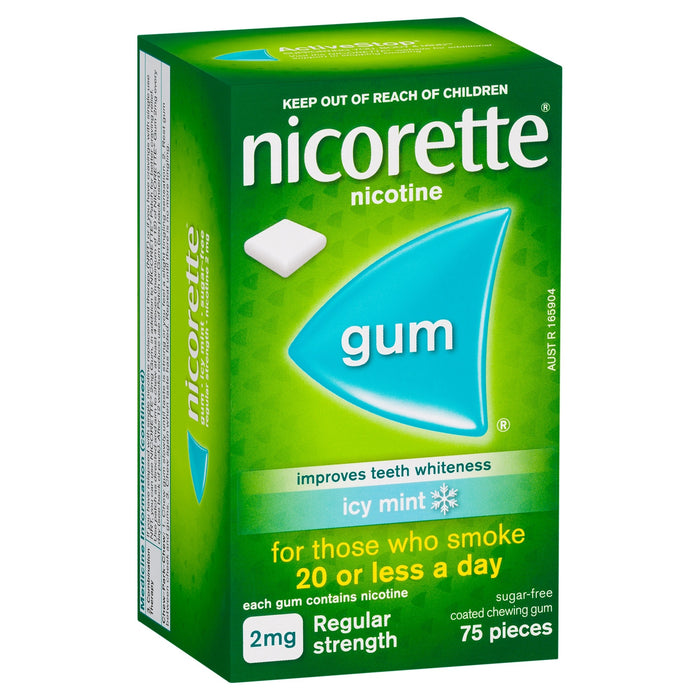 Nicorette Gum Icy Mint 2mg 75