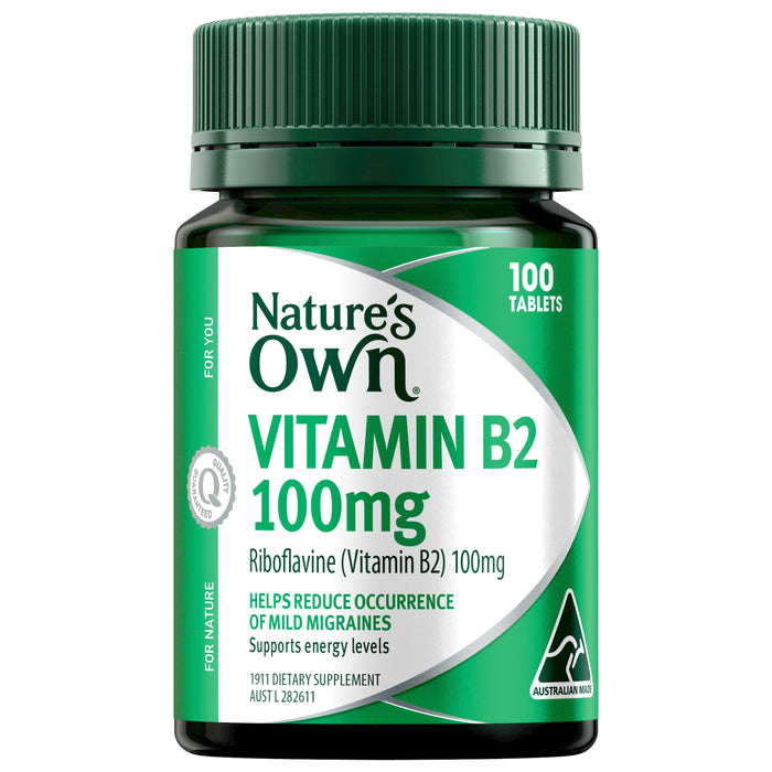 Nature's Own Vitamin B2 100mg 100 Tablets