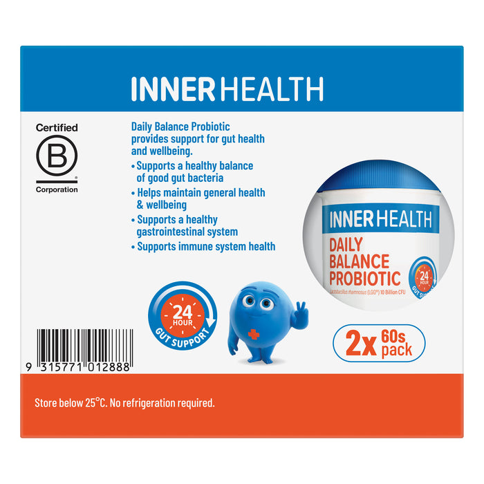 Inner Health Daily Balance Probiotics 120 Capsules