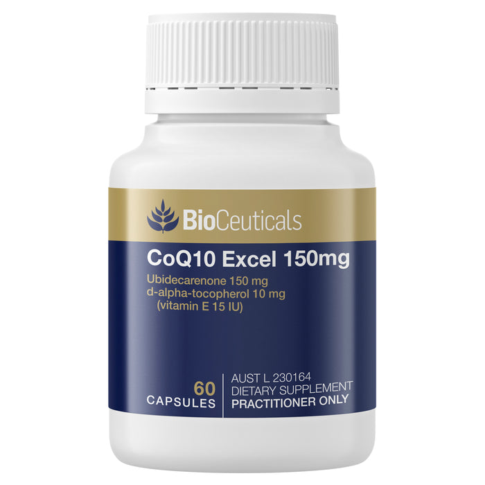 Bioceuticals Coq10 Excel 150mg 60 Soft Capsules