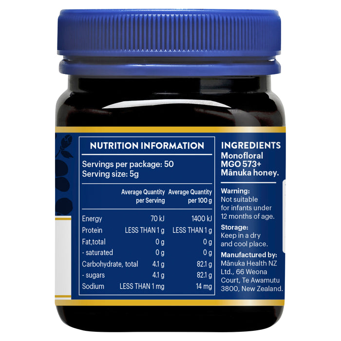 Manuka Health Manuka Honey MGO 573+ UMF16 250g  (NOT For sale in WA)