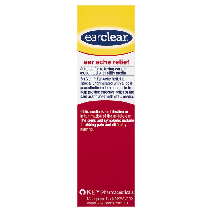 Ear Clear Ear Ache Relief Drops 15ml