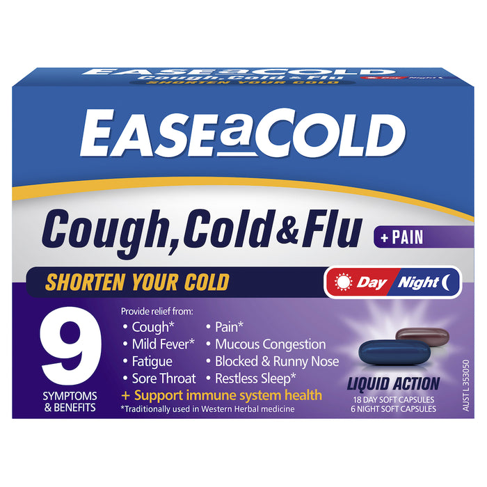 Easeacold Cough Cold & Flu Day & Night 24