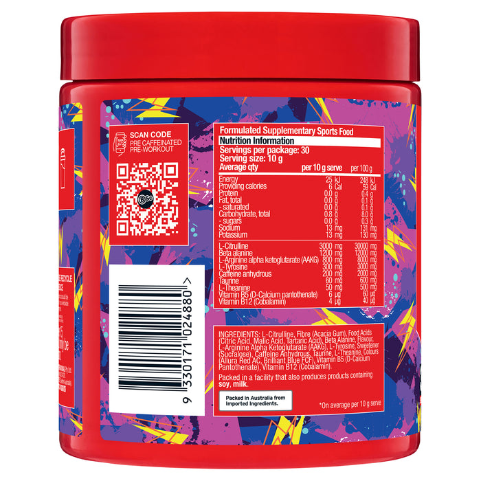 BSc PRE Caffeinated Pre-Workout 300g Grape Ice Pop