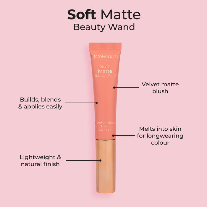 MCo Beauty Soft Matte Beauty Wand Peach Bellini Blush