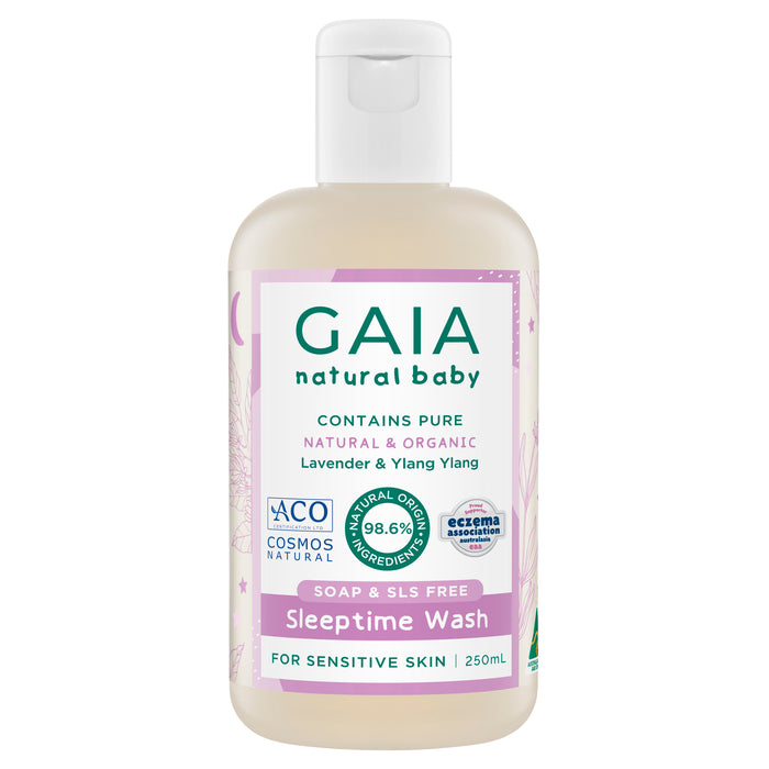 Gaia Natural Baby Sleeptime Bath Wash 250ml.