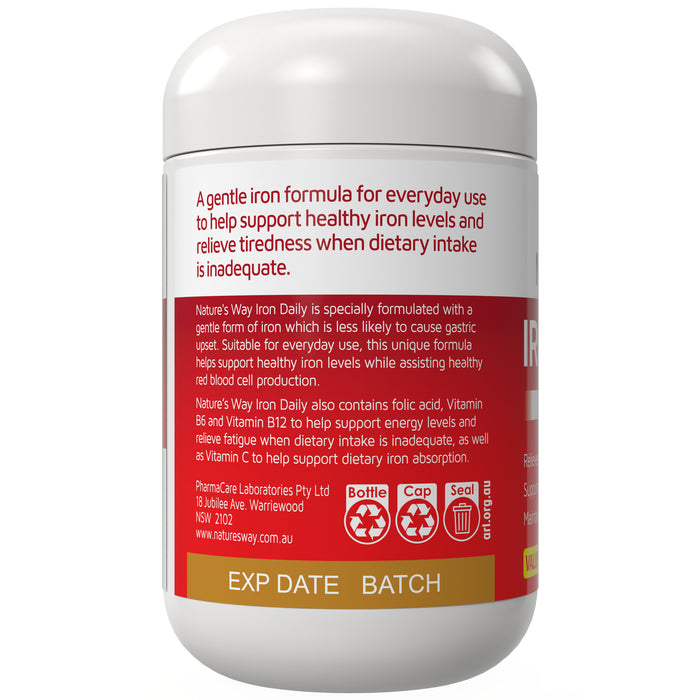 Nature's Way Daily Iron 120 Tablets