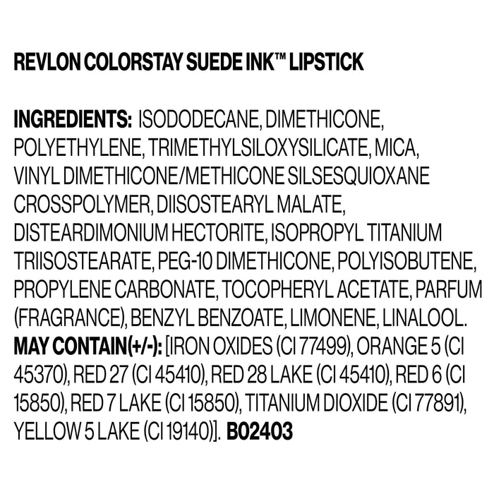 Revlon Colorstay Suede Ink Lipstick First Class