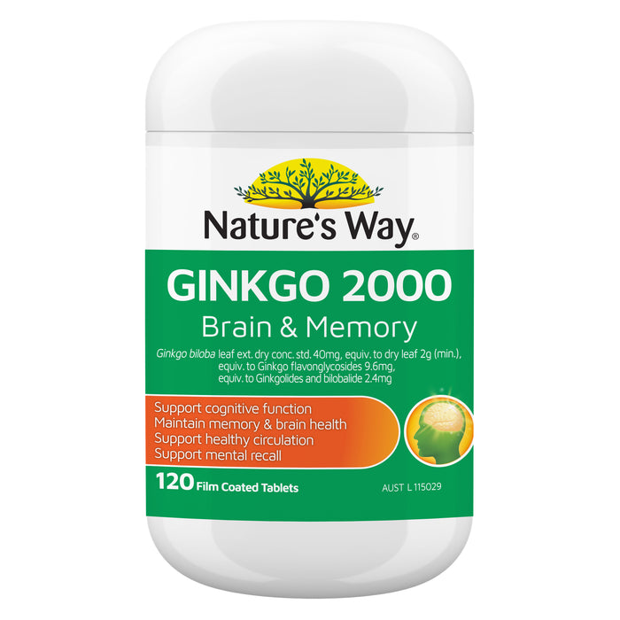 NW GINKO BILOBA 2000MG 120 TAB 523518.