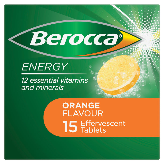 Berocca Energy Original Orange Effervescent Tablets 15