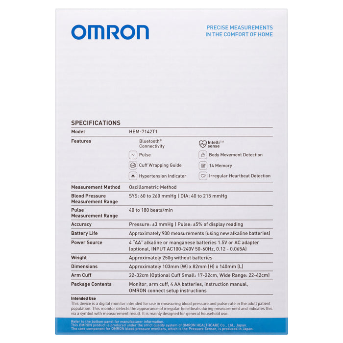 Omron HEM7142T1 Standard Blood Pressure Monitor.