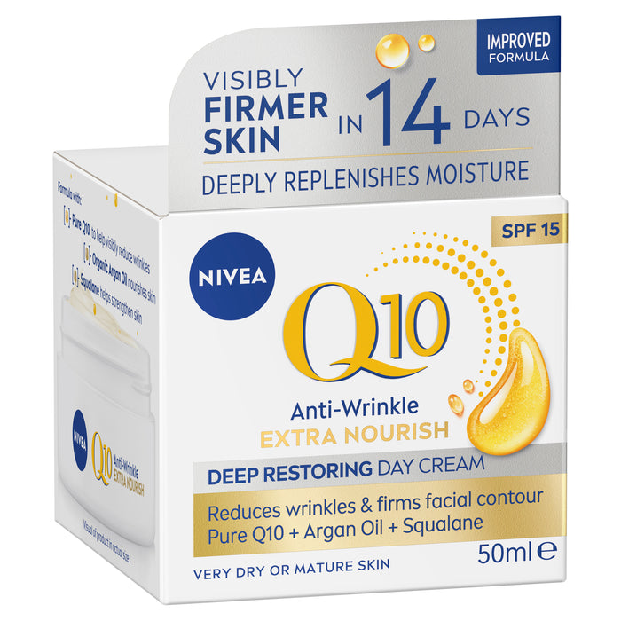 Nivea Q10 Power Day Cream Mature 60+ SPF 15 50ml