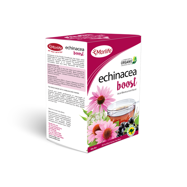 Morlife Echinacea Boost Tea Bags 25