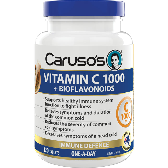 Caruso's Vitamin C + Bioflavonoids Tablets 120.