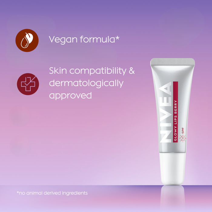 Nivea Glowy Lips Berry SPF30 10g