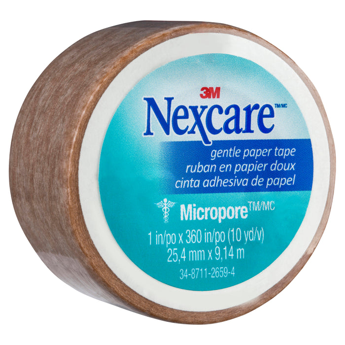 Nexcare Micropore Tan 25mm X 9.1m Individual Roll
