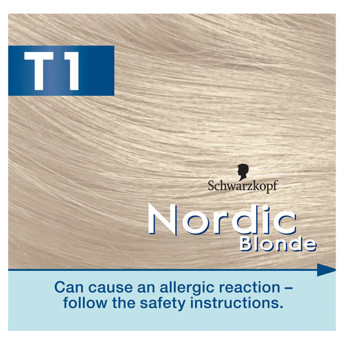 Schwarzkopf Nordic Blonde T1 Refresher Mousse Hair Colour.