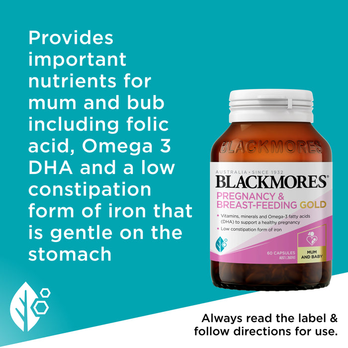 Blackmores Pregnancy + Breastfeeding Gold 60 Capsules