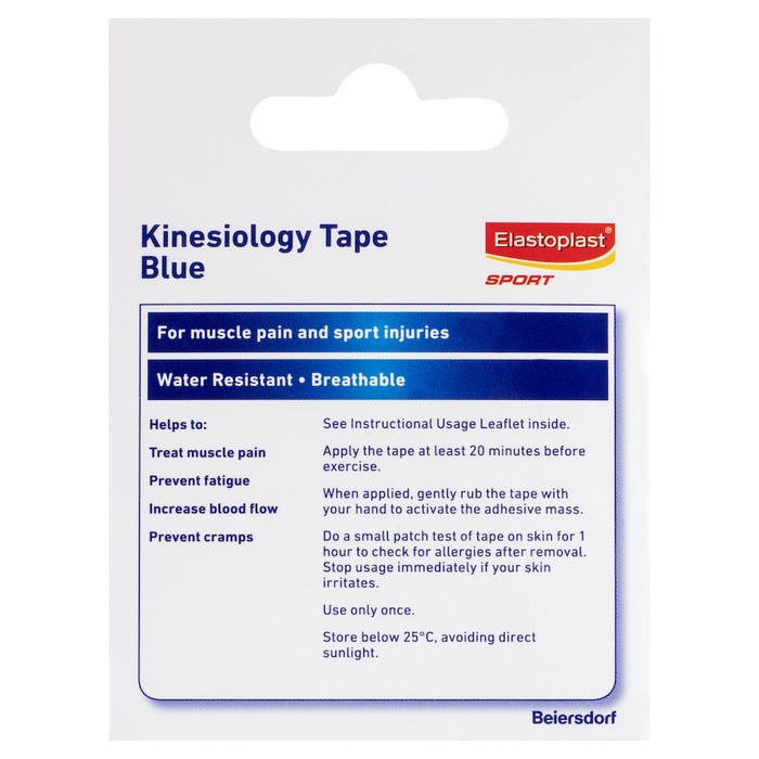 Elastoplast Sport Kinesio Tape 48321 Blue 50mm X 5m