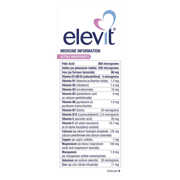 Elevit Tablets 100