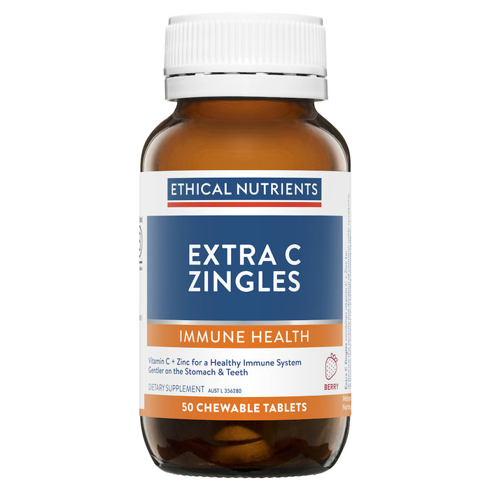 Ethical Nutrients Extra C Zingles Berry 50 Tablets