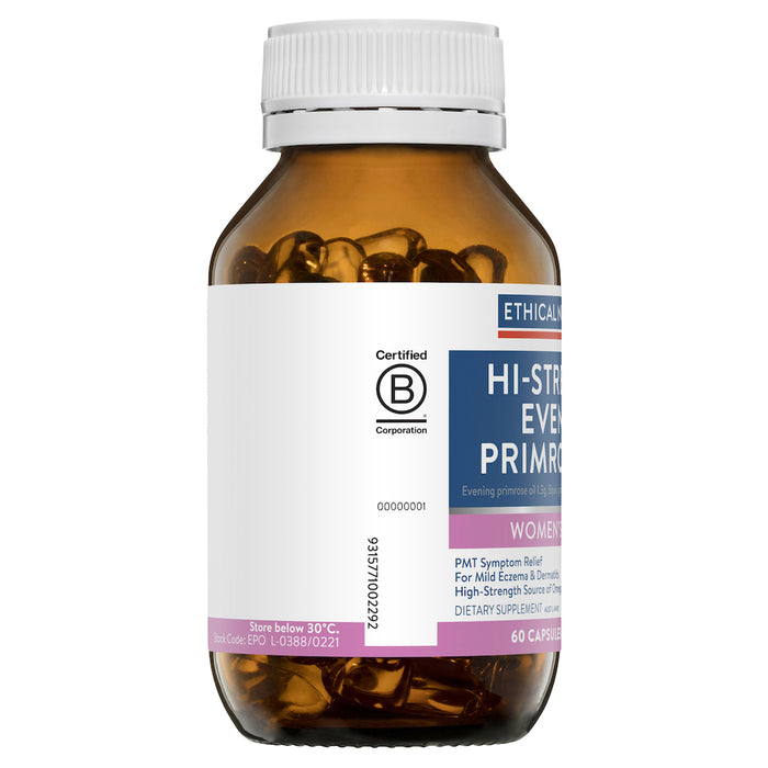 Ethical Nutrients Hi-Strength Evening Primrose Oil 60 Capsules