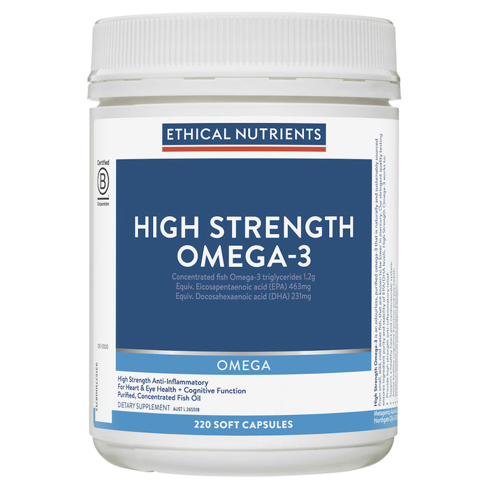 Ethical Nutrients Hi-Strength Fish Oil 220 Capsules