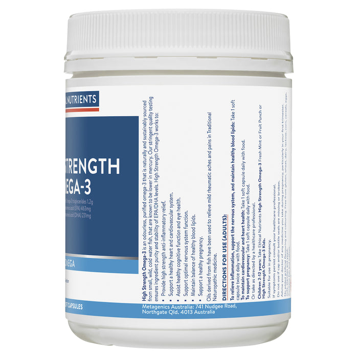 Ethical Nutrients Hi-Strength Fish Oil 220 Capsules