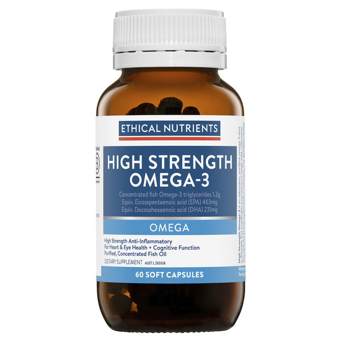 Ethical Nutrients Hi-Strength Fish Oil 60 Capsules