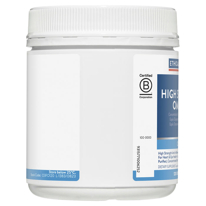 Ethical Nutrients Hi-Strength Fish Oil Capsules 120 Capsules