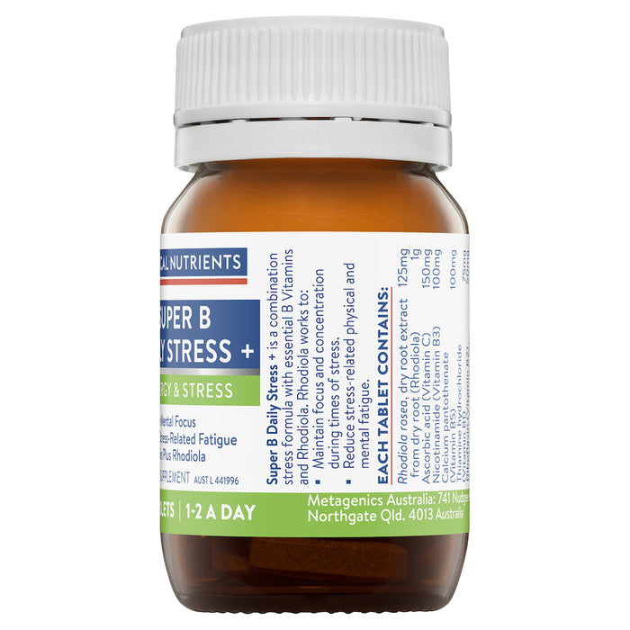 Ethical Nutrients Super B Daily Stress 30 Tablets