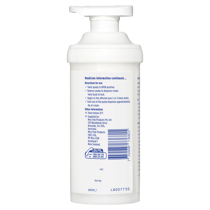 E45 Cream Pump 500g.