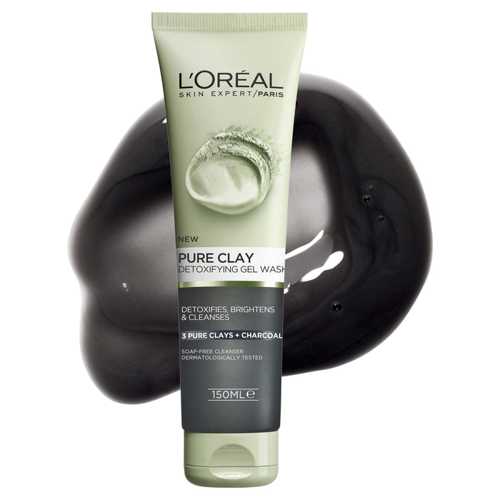 L'Oreal Pure Clay Detoxifying Gel Wash150ml.